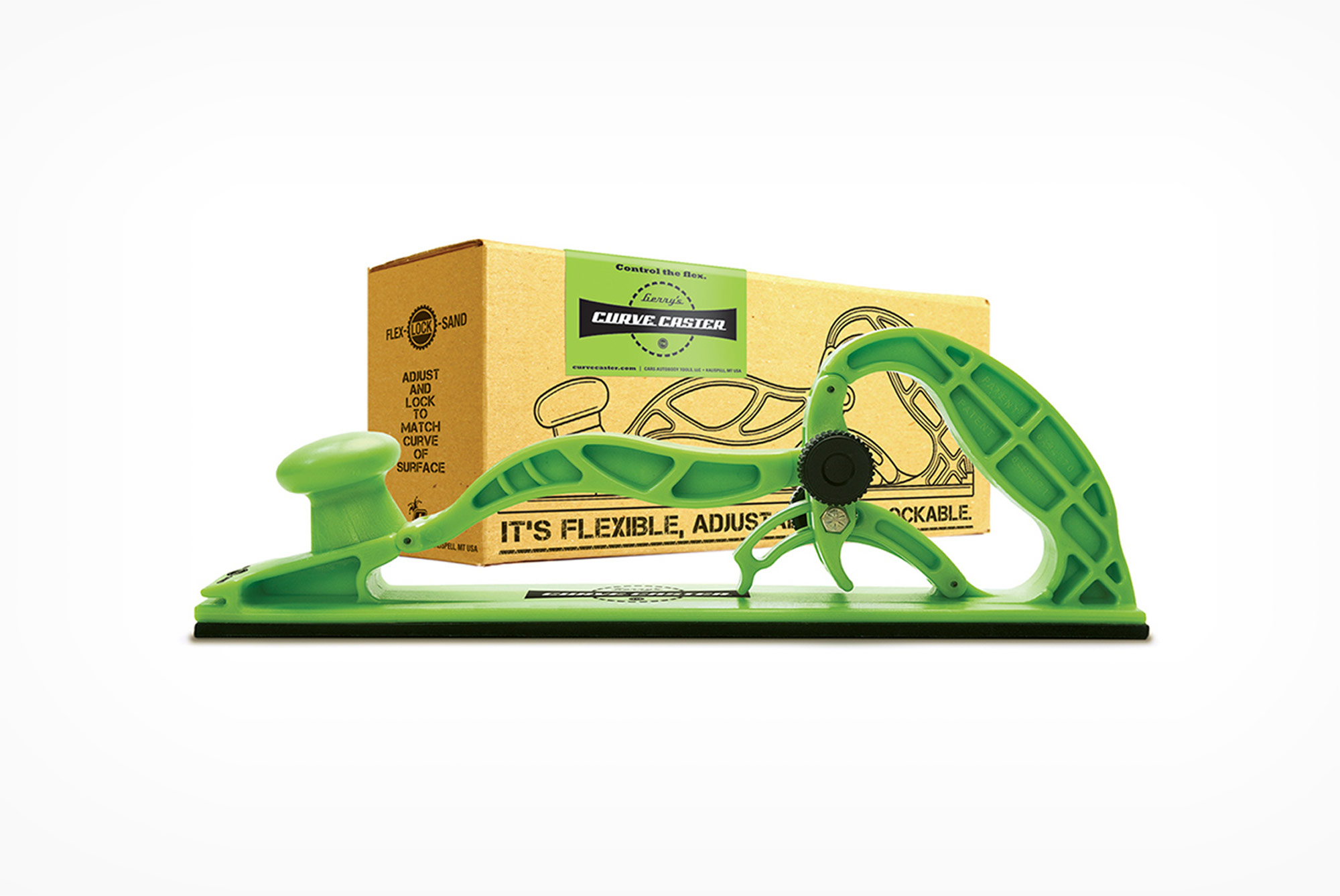 Brand logo for Gerry's Curvecaster on product packaging.