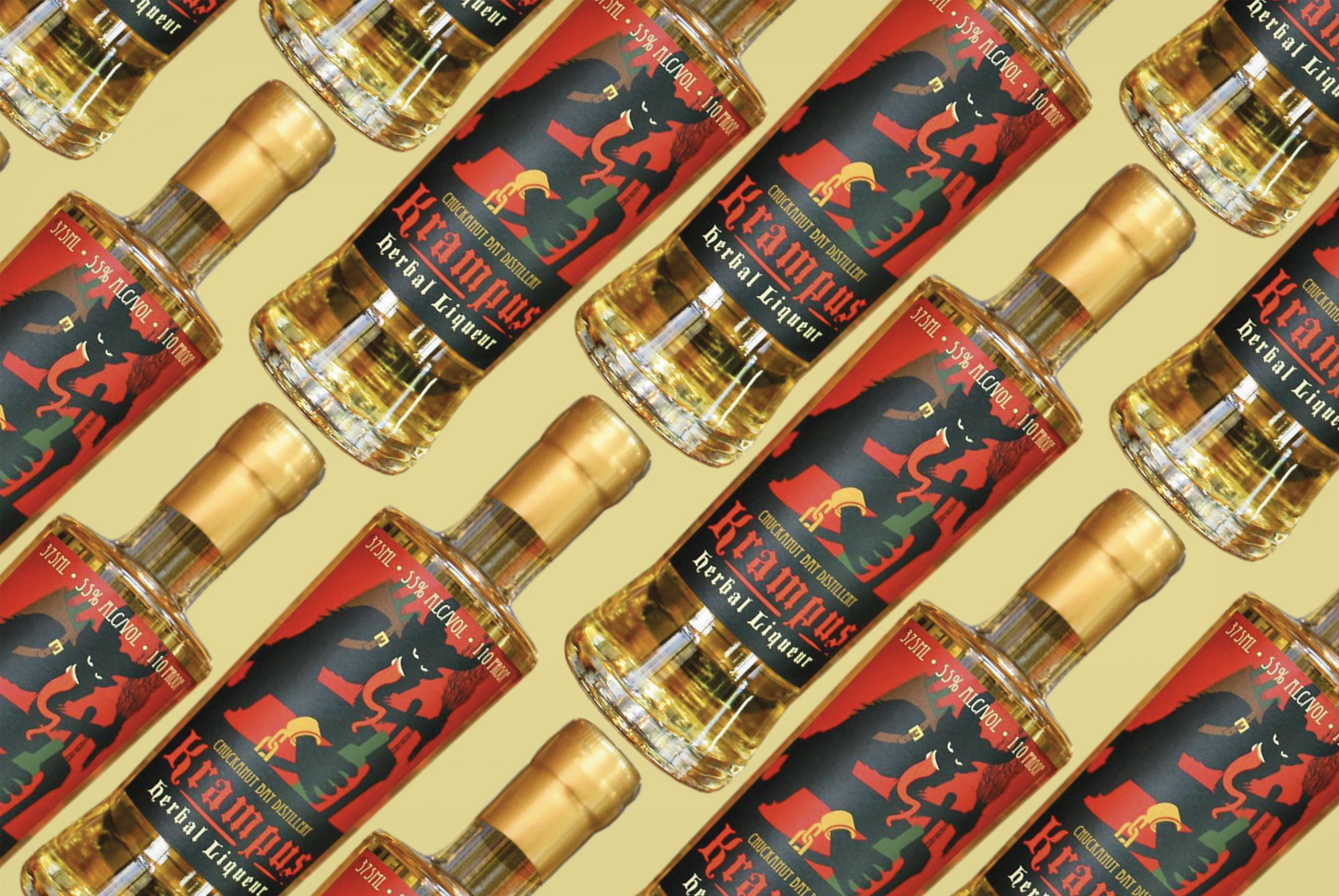Chuckanut Bay Distillery's Krampus Herbal Liqueur logo.