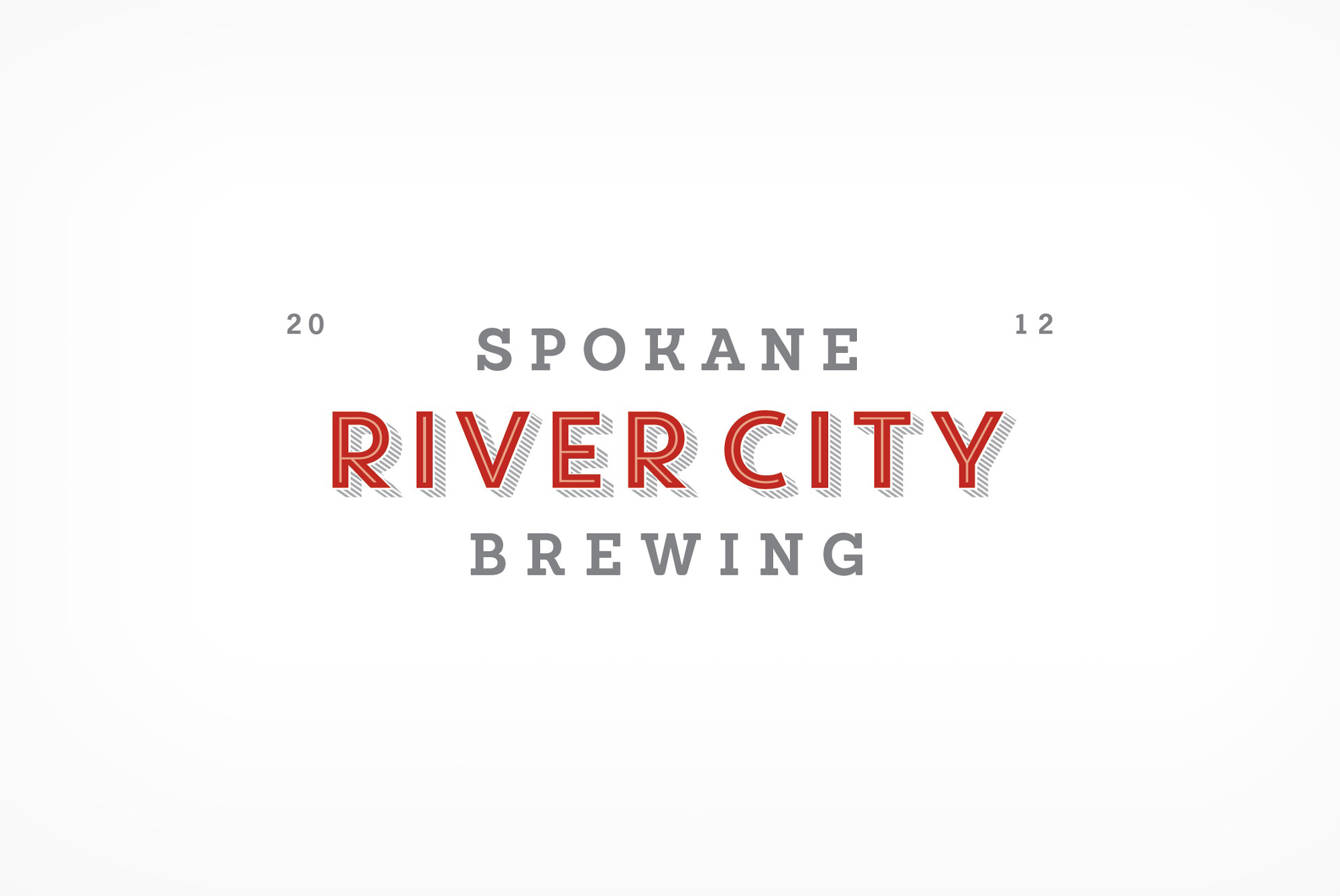 Craft beer company River City Brewing brand logo.