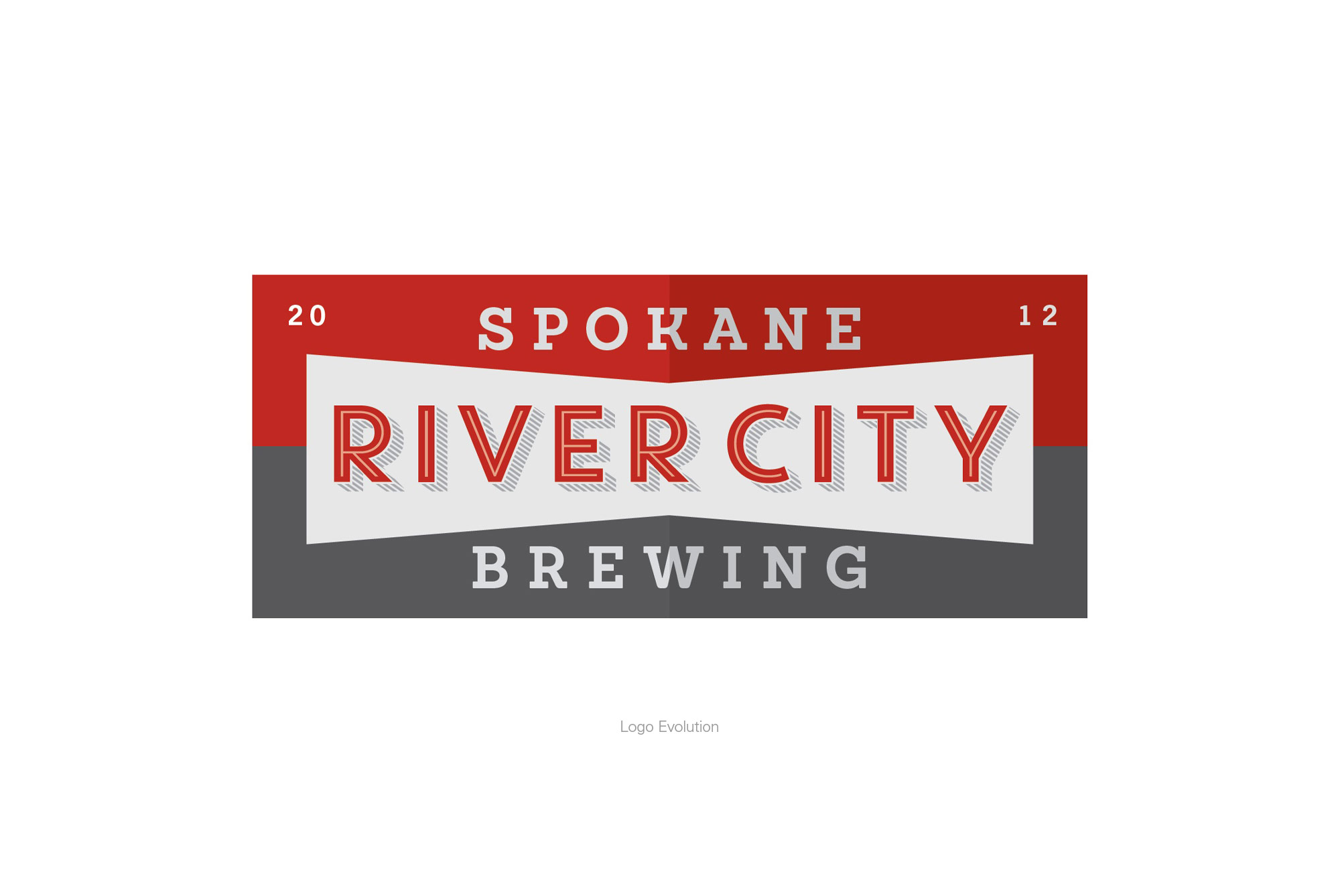 Brand logo design for craft beer company River City Brewing.